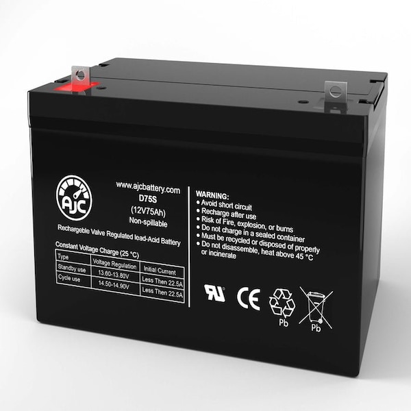 Bsc Preferred Razor Power Core E90 12V 75Ah Electric Scooter Replacement Battery AJC-D75S-I-0-182017 - main